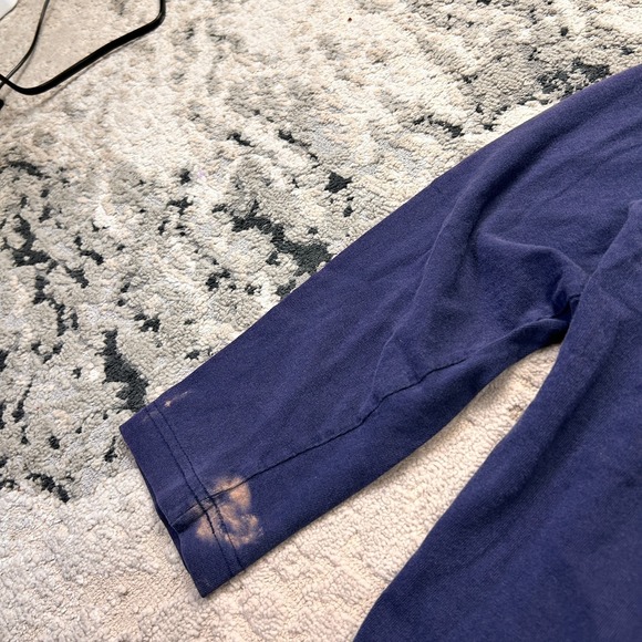 Vintage Ocean Pacific T-Shirt Womens Small Navy Blue Graphic Print Knit Cotton - Picture 3 of 8